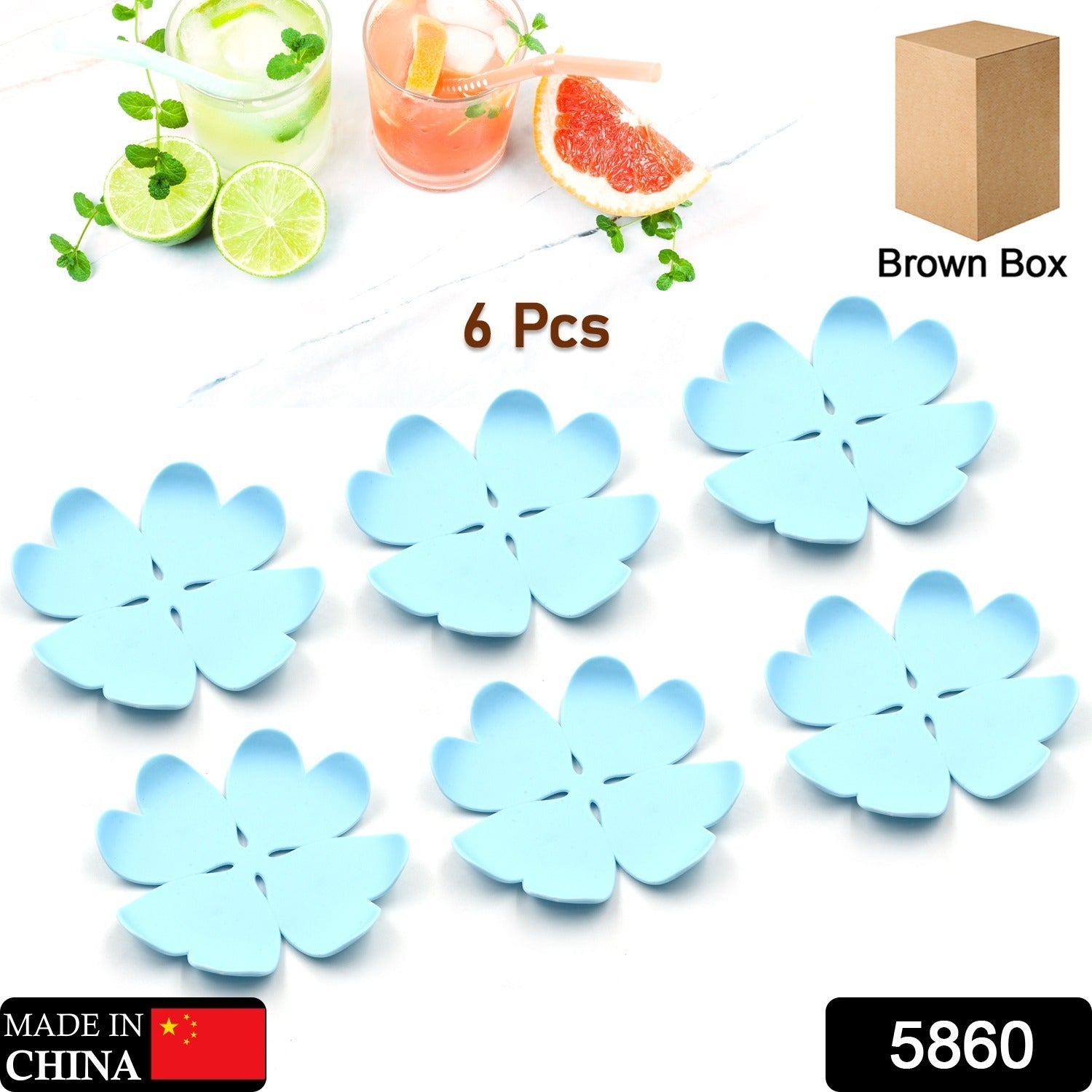 5860 Heat Resistant Coasters for Type of Glasses Mugs Coffee, Coaster with Durable Plastic Material for Glass & Cup, Kitchen/Dining Table, Beautiful Plastic Coasters, Coffee Mugs& Glasses (6 Pc Set) 5860 Heat Resistant Coasters for Type of Glasses Mugs Coffee, Coaster with Durable Plastic Material for Glass & Cup, Kitchen/Dining Table, Beautiful Plastic Coasters, Coffee Mugs& Glasses (6 Pc Set)